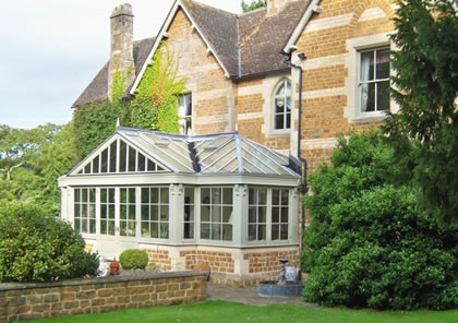 Conservatory on listed house in Oxford