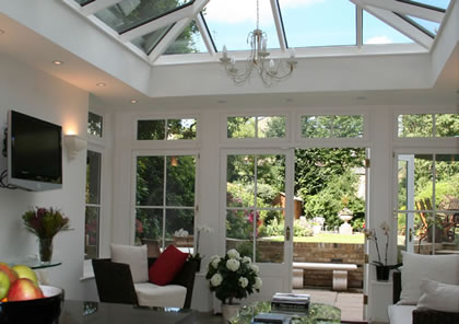 Orangery on Victorian house in Clapham South West London