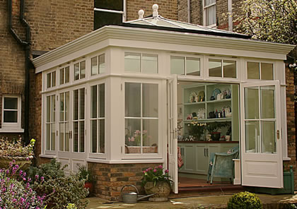 Traditional style Orangery on Victorian house in Putney, SW London